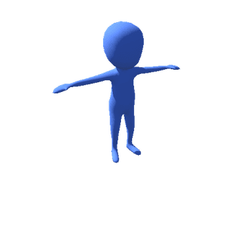 Stickman 1 Blue